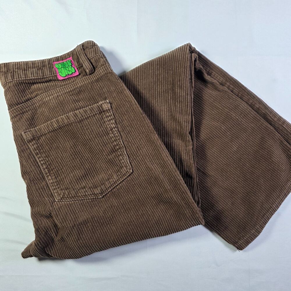 Empyre Tori Corduroy Pants Womens Size 5 Brown Wide Leg Baggy Skate Y2K
